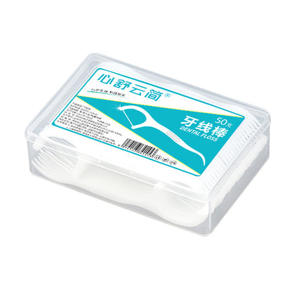 50PCS/Box Dental Floss Care Toothpick Oral Cleaning