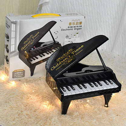 Mini Electronic Piano Simulation Play Music Instrument Toy Practice Black Pink Chirstmas Gift