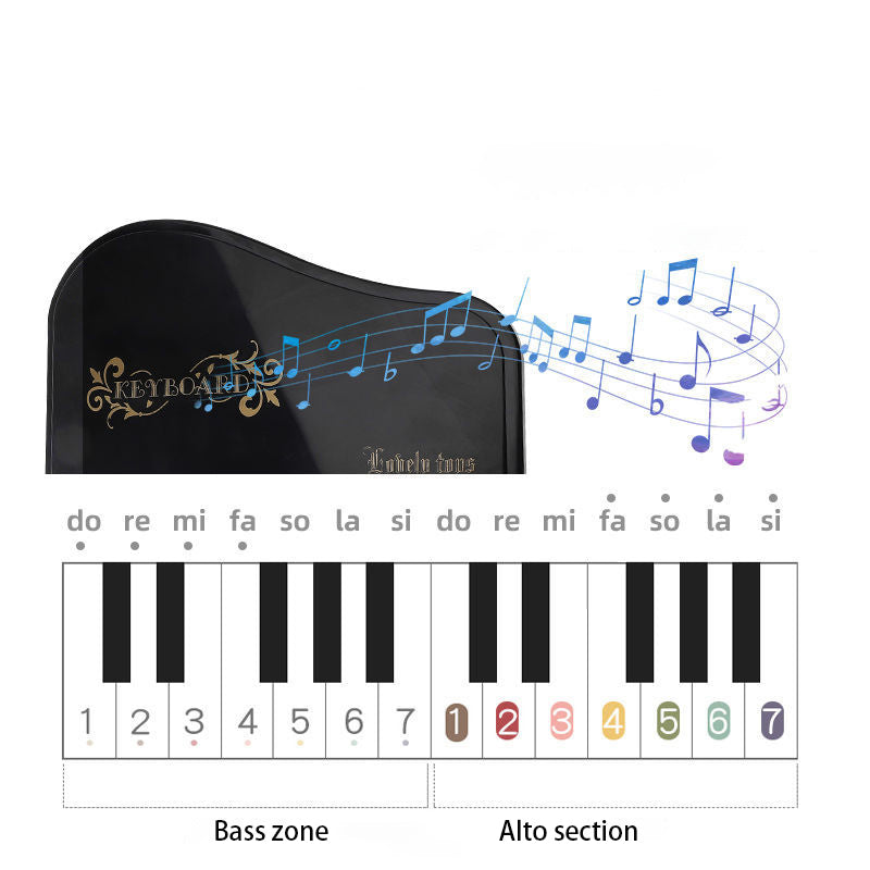 Mini Electronic Piano Simulation Play Music Instrument Toy Practice Black Pink Chirstmas Gift