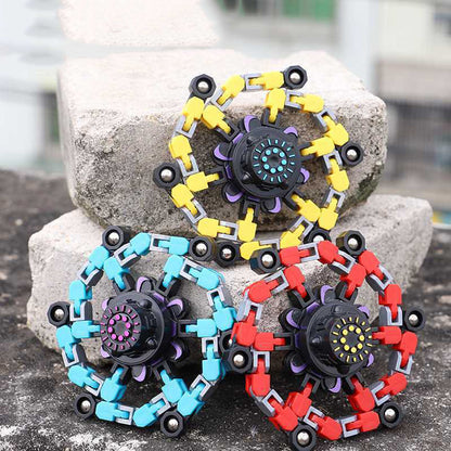 Hand Fidget Spinner Deformable Octopus 6 Feet Sucker Chain Children Toy Game for Adutl Anti Irritability