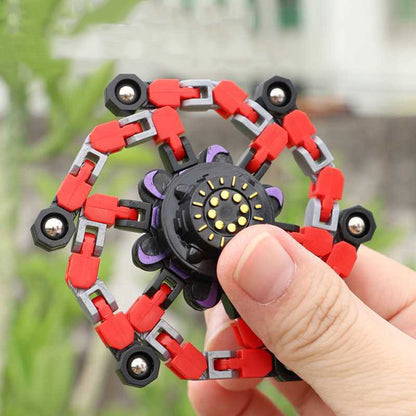 Hand Fidget Spinner Deformable Octopus 6 Feet Sucker Chain Children Toy Game for Adutl Anti Irritability