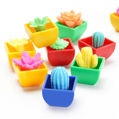 8 Pcs/Set Magic Hatching Cactus Growing Water Succulent Plant Colourful Surprise For Children Educational Toy Gift Ornaments