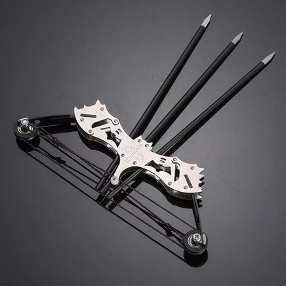 Drop Shipping Super Mini Crossbow Mini Arrow Toy for Boys Gift Key Chain Metal Launch Arrows Outdoor Wire Rope Assembly Bowstring