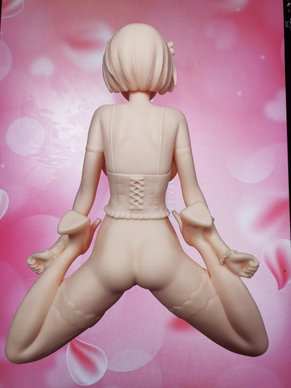 Sexy Girl Doll Rem Japanese Anime GK White Mold Figure Soft Silicone Body Aroma Toy Game Gift